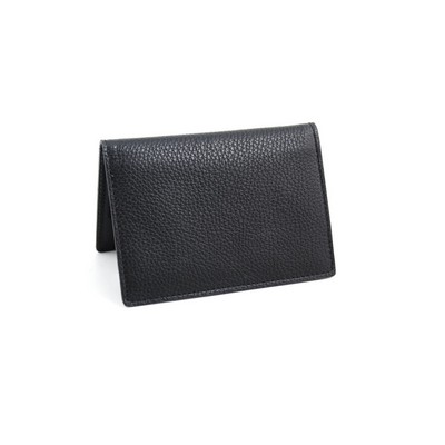 Calf Leather Passport Cover and Wallet - Onyx - Borlino