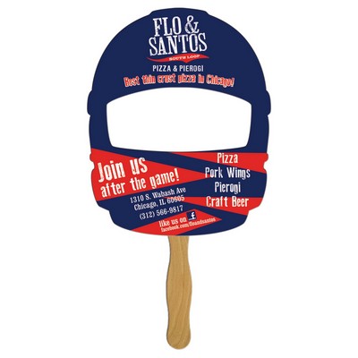 Wide Helmet Front Fast Hand Fan (1 Side) 1 Day