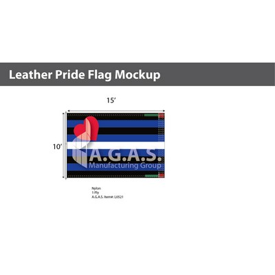 Leather Pride Deluxe Flag 10'X15'