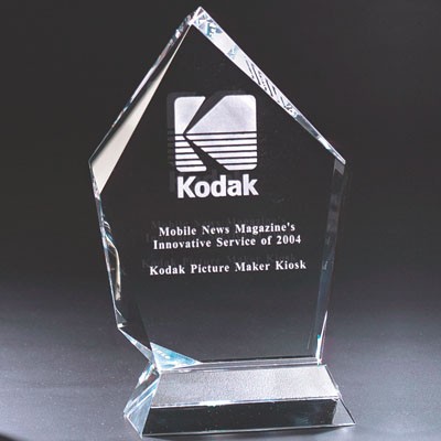 8 ¾" Optical Cut Crystal Award