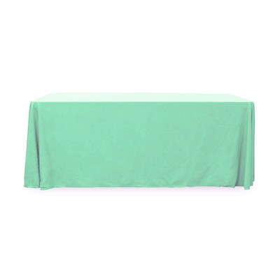 6' Standard PolyPoplin™ Blank Throw Style Table Cover (72"x30"x29")