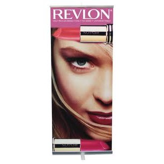 Double-Sided Banner Stand with Graphic