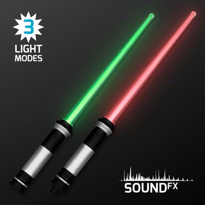Light Up Deluxe Double Saber with Sound - BLANK