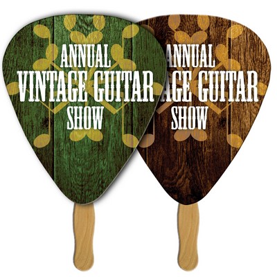 Gutar Pick/Triangle Sandwiched Hand Fan