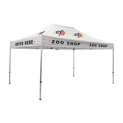 15' Premium Tent Kit (Imprinted, 6 Locations)
