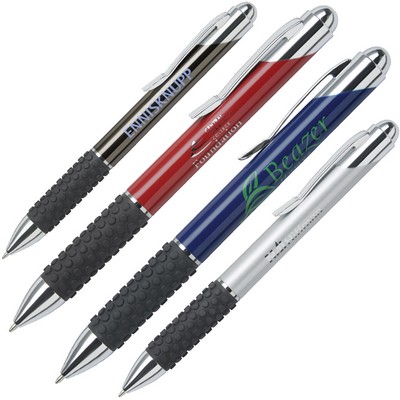 Twist Action Mechanism Brass Pen w/ Comfort Rubber Grip