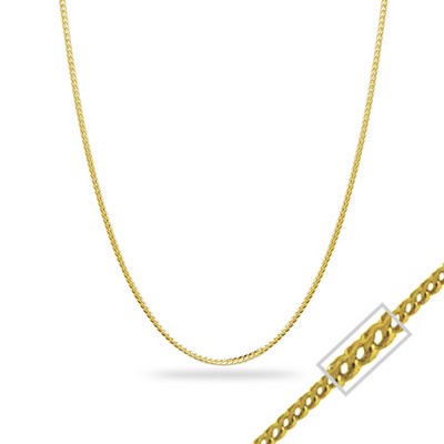 18" 14K Yellow Gold Franco Chain Necklace - 4.1gm