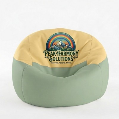 Custom Bean Bag Chair 30" Dia (without filler) 30"L x 30"H x 30"D