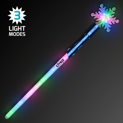 Snowflake Light Staff LED Saber - PRINTED