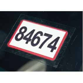 Kleer-Bak™ Border Stickers Numbered