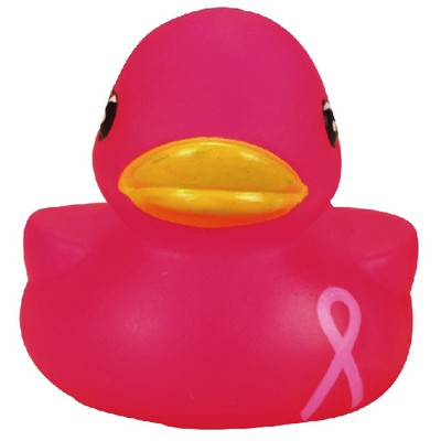Rubber Pink Awareness Duck Toy