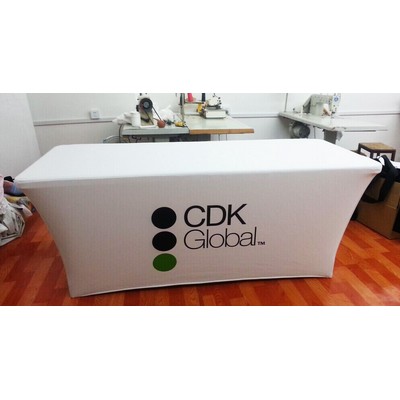 8' Stretch Fit Fully Printed Tablecloth