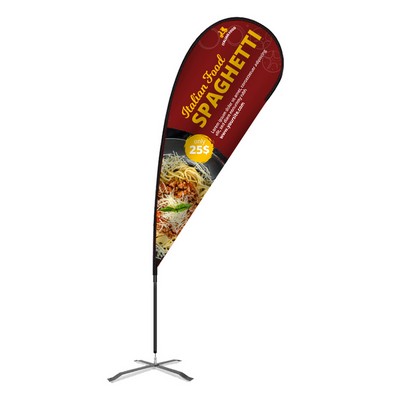 Flex Blade® Kit, Single-Sided Teardrop Banner Flag 12.5'H