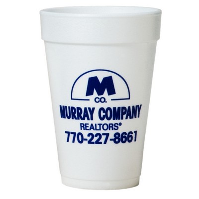 16 Oz. Tall White Styrofoam Coffee Cup