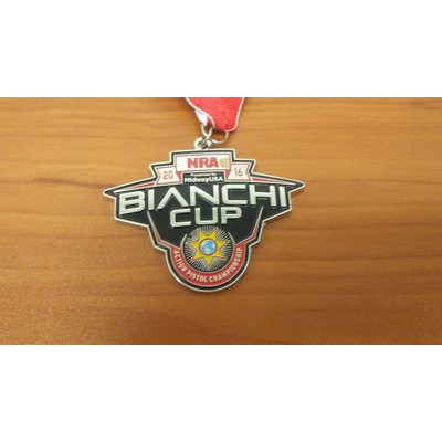 2.25" Custom Die Struck Medal w/ Color