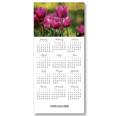 2027 Tulips Mini Calendar