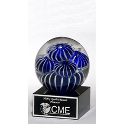 Blue Pillows Crystal Globe