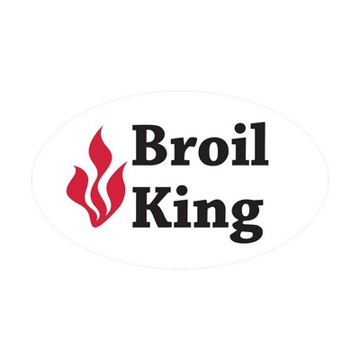 Oval Sticker | 1 1/2" x 2 1/2"| White Vinyl | Ultra Removable Adh Back | Screen