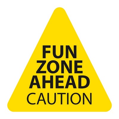 Triangle Sticker | 3" x 3"| White Vinyl | Ultra Removable Adh Back | Screen