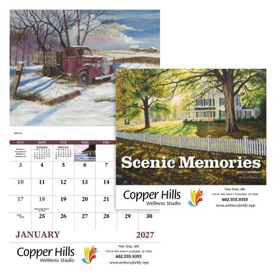 Good Value™ Scenic Memories - Stapled Calendar