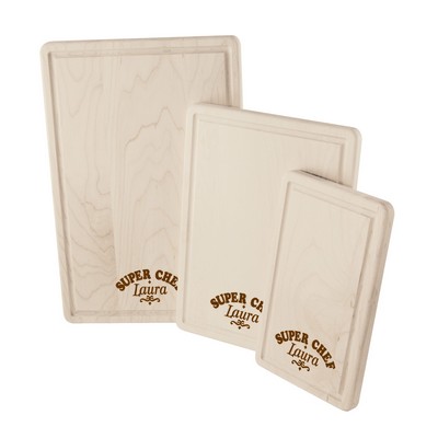 6" X 10" Lasered Hard Maple Cutting Board