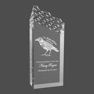 Silver Riptide Acrylic Award (3½"x9")