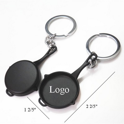 Internet Game Frying Pan Shape Keychain