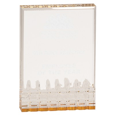 Gold Mirage Acrylic Award (3 1/2" x 5")