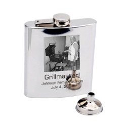 6 Oz. Mirrored Finish Flask