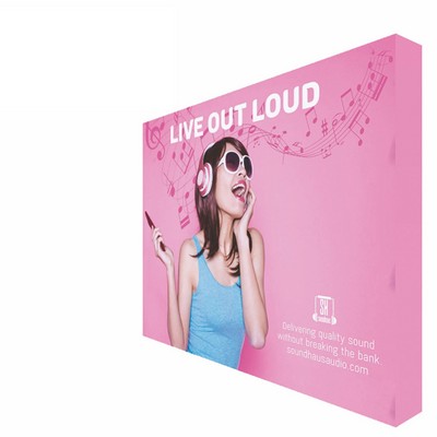 One Choice 10' Fabric Pop Up Display Straight Graphic Package (With Endcaps)