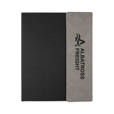 Canvas Portfolio with Leatherette Accent