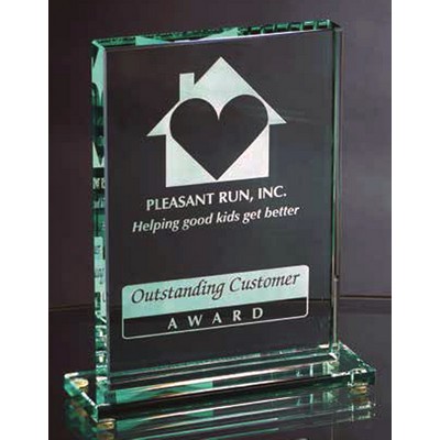 JADE CRYSTAL on Jade GLASS BASE