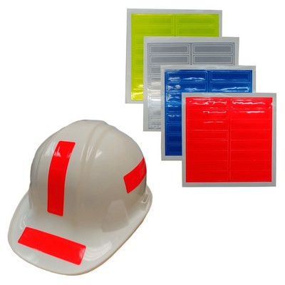 Reflective Helmet Sticker, Assorted Colors, 16 Stickers Per Sheet
