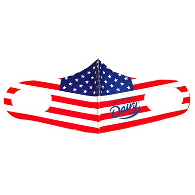 United States Flag Design Face Mask One Layer
