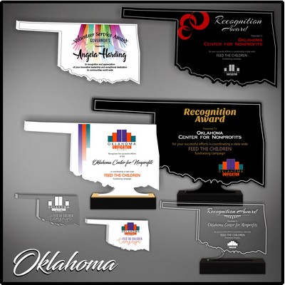 11" Oklahoma Black Budget Acrylic Award