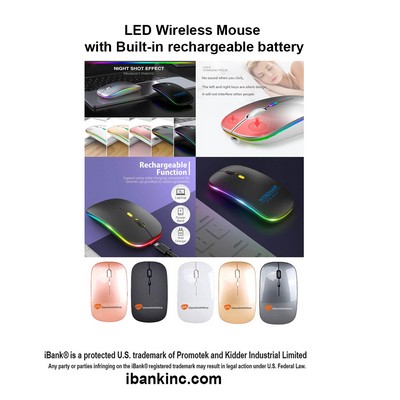 iBank ® LED Wireless Mouse with Built-in rechargeable battery