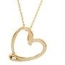Jilco Inc. Yellow Gold Diamond Heart Necklace