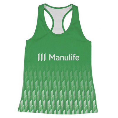 Custom Dye Sublimated Racer Back Tank Top- Women's - USA MADE