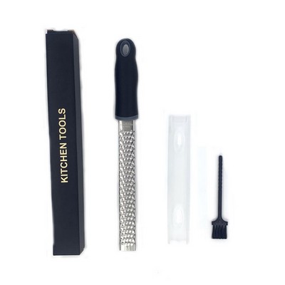 13" 304 Stainless Steel Lemon Zester W/Razor-Sharp Blade Kitchen Tool Cheese Grater(Heart hole)