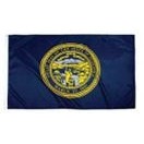 Nebraska Indoor Parade Flag w/Pole Hem And Fringe (4'x6')