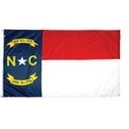 North Carolina Indoor Parade Flag w/Pole Hem (4'x6')