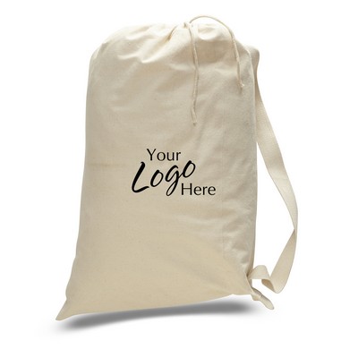 Large Canvas Drawstring Laundry Bag (22"x33")