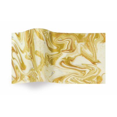 All Occasion Gold Marble on Ivory Wrapping Tissue (20"x30")