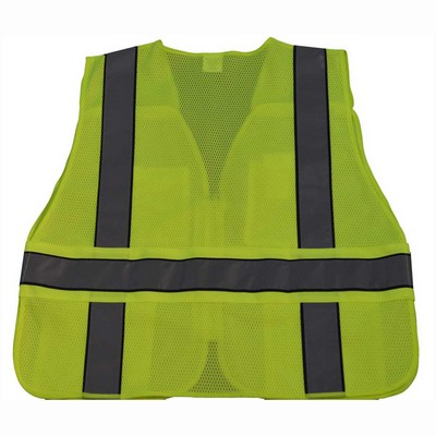 Lime/Navy Blue Two Tone Breakaway Public Safety Vest