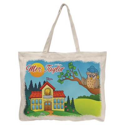 Linen Tote Bag with Gusset