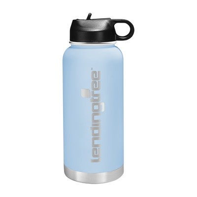 32 Oz. Light Blue Tahoe Drinkware Beverage Bottle