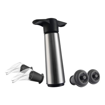 Vacu Vin Wine Saver Stainless Steel Gift Box