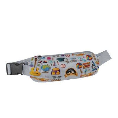 Sublimation Oval Running Belt w/ 2 Pockets 10.5x2.5x5"