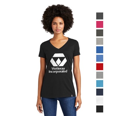 New Era® Women's Heritage Blend V-Neck Tee