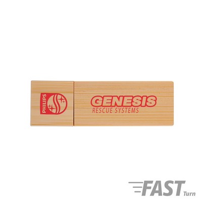 Elburn Ecru Bamboo Flash Drive